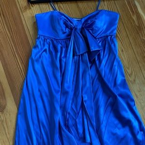 Nicole Miller size 4 blue strapless dress